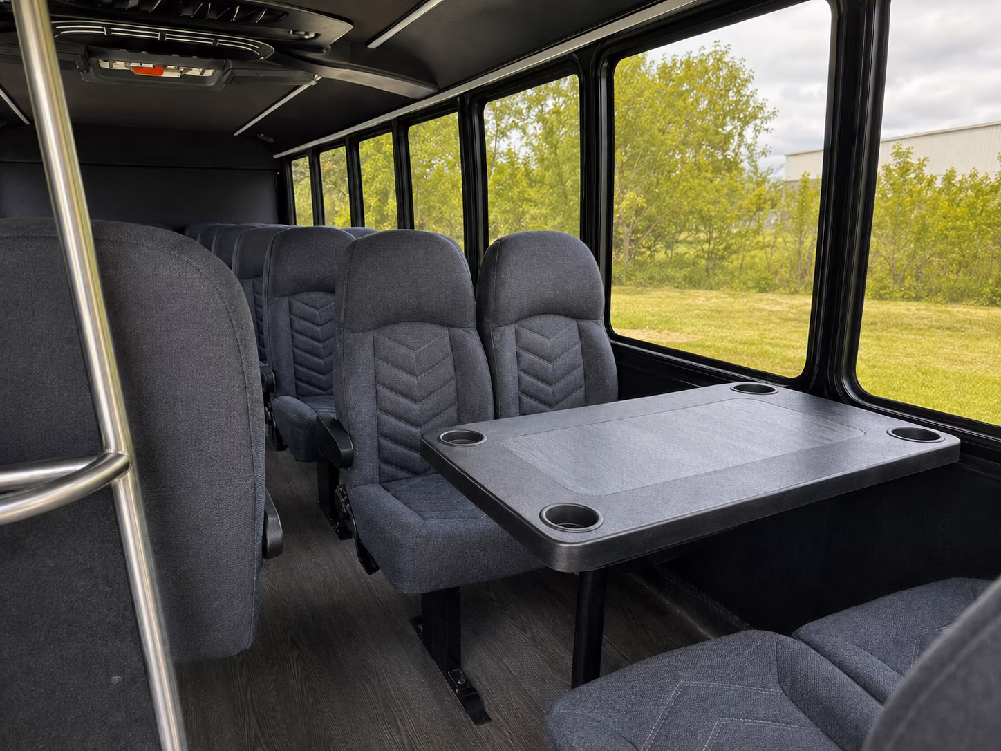 accessible wedding transportation buses available for revere events
