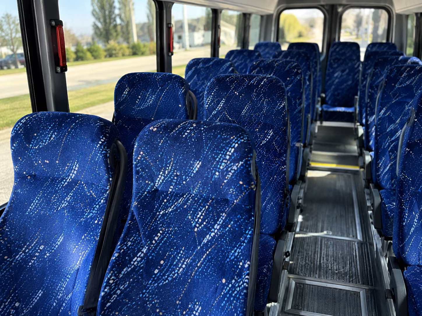 revere 15 passenger minibus inside