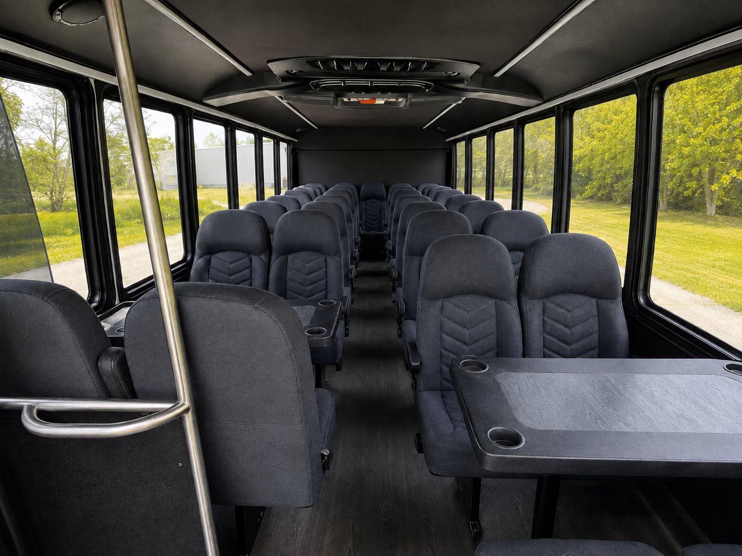 revere 15 passenger minibus interior