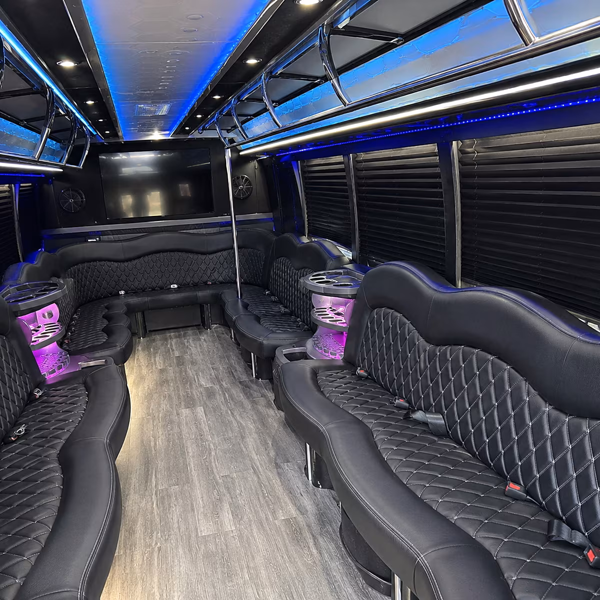 revere party bus rentals inside