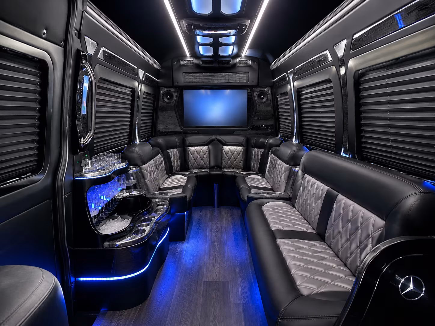 revere sprinter limousine inside